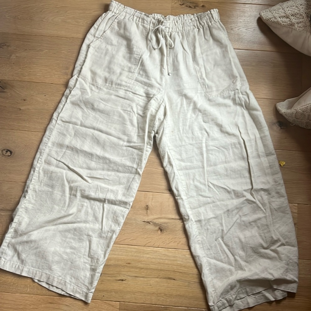 Linen pants, size XL, beige, max studio
